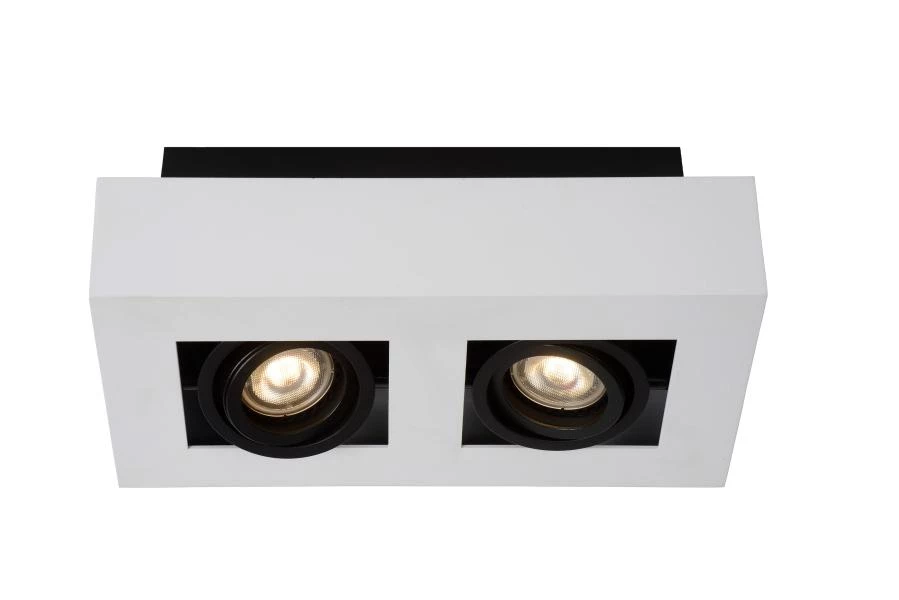 Lucide XIRAX - Foco de techo - LED Dim to warm - GU10 - 2x5W 2200K/3000K - Blanco - DETAIL 1